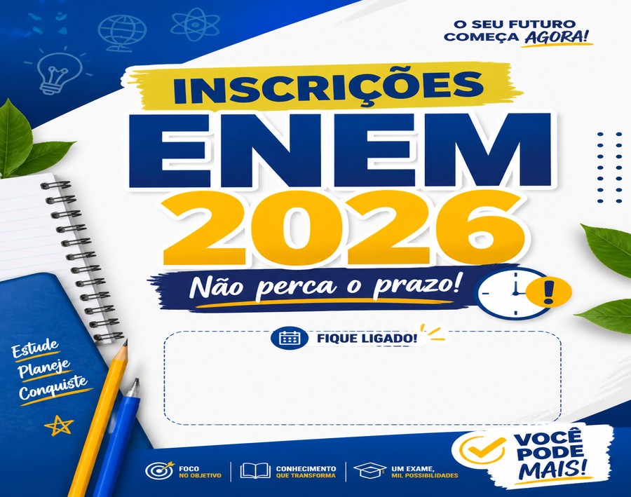 Inscrições para o ENEM 2026